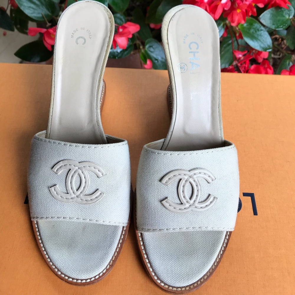 Authentic Chanel Wedge Shoes